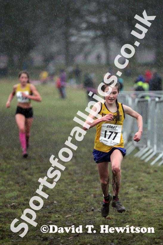 No 177 under-15 girls Northern Cross Country Champs, Knowsley Safari Park. Photo: David T. Hewitson/Sports for All Pics